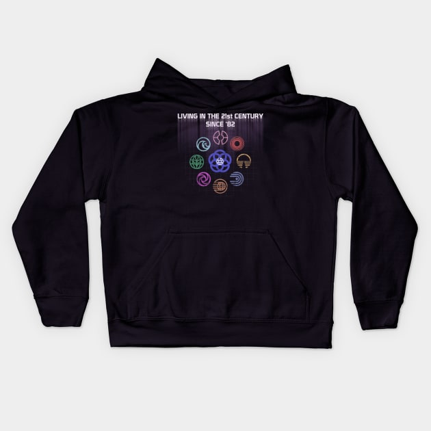 Symbols of the 21st Century Epcot Kids Hoodie by Bt519